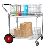 Deluxe Aktenwagen für Büro und Zuhause, 113,4 kg Kapazität, Mehrzweck-Einkaufs- und Wäschewagen...