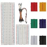 BOJACK Breadboard Kit Lötfreies Steckbrett 1 Pcs 830 Punkte & 1 Pcs 400 Punkte & 6 Pcs 170 Punkte...