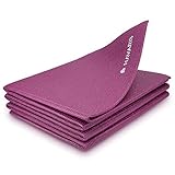 Navaris Klappbare Yoga Matte Fitnessmatte - 4mm Sportmatte Fitness Pilates Sport Gymnastikmatte...