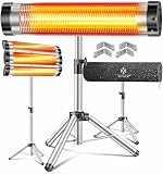 KESSER® Infrarotstrahler Heizstrahler Terrassenstrahler 2500W inkl. Schutzhülle...