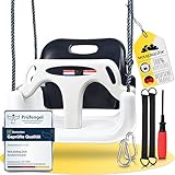 WOLKENGLÜCK® Babyschaukel 3 in 1 [6 Monaten bis 6+ Jahre] - Mitwachsende Kinderschaukel für...