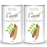 Carob-Pulver Bio Vegan Carobpulver - Kakao-Ersatz für Trinkschokolade ohne Zucker Koffeinfrei...