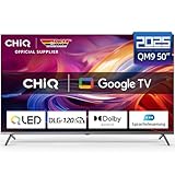 CHIQ U55QM9V 50 Zoll Smart TV, 4K HDR, QLED, metallfreies Design, Google TV, Google Assistant, DLG...