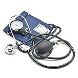 Belmalia Blutdruckmessgerät mit Doppelkopf-Stethoskop, Pumpball, Manometer, Manschette, Tasche für...