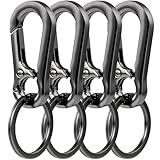 KMKANPO 4 Stück karabinerhaken klein,karabinerhaken schlüsselanhänger,schlüssel...