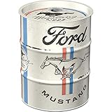 Nostalgic-Art Retro Spardose, 600 ml, Ford Mustang – Horse & Stripes Logo – Geschenk-Idee für...