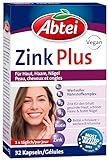 Abtei Zink Plus - spezielle Nährstoffkombination für gesunde Haut, kräftiges Haar und feste...
