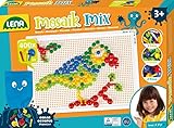 Lena 35594 - Mosaik Steckspiel Set, Steckmosaik mit 400 Stecker, Mosaikstecker Ø 5mm, 10mm und...