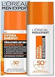 L'Oréal Men Expert UV Sonnenschutz LSF 50 für Männer, Invisible Fluid für das Gesicht gegen...