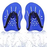 Oruola 1 Pairs Hand Paddles Schwimmen,Verstellbare Schwimmpaddels Hand für Erwachsene und...