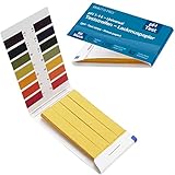 80x pH-Wert 1-14 Teststreifen, Indikator, Testpapier, Lackmuspapier für Wasser, Erde, Getränke und...