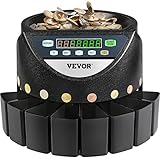 VEVOR Geldzählmaschine münzen 220 V, Kleingeld Sortierer 300 Münzen pro Min, Geldsortierer...