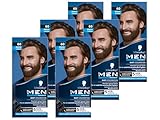 Schwarzkopf Men Perfect Bart-Coloration 60 Natur Braun Stufe 2 (6x 30 ml), Bartfärbemittel zum...