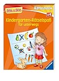 Kindergarten-Rätselspaß für unterwegs - Rätselbuch ab 4 Jahre, Reisespiele für Kinder (Spiel &...
