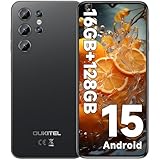 OUKITEL C1 Android 15 Smartphone Ohne Vertrag, 16GB+128GB /1TB Handy Günstig, 6.52' HD+ Handy Ohne...