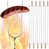 KOTARBAU® 10er Set Grillspieß 120 cm Barbecuespieß zum Grillen Lagerfeuer