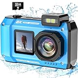 Digitalkamera, YISENCE 8K Robust Wasserdicht Staubdicht Stoßfest Digitalkamera mit 32GB Karte 70MP...