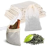 Tenbrachian 35 Stk Gewürzsäckchen zum Kochen, Gewürzbeutel zum Mitkochen, Netzbeutel...