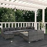 10-tlg. Garten-Lounge-Set mit Kissen,Garten-Sofa,Lounge-Möbel für draußen,Garten-Lounge,Sofa für...