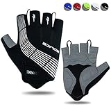 Souke Sports Fahrradhandschuhe Halbfinger Herren Damen Gel Stoßdämpfung Fitness Handschuhe...