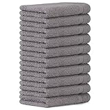 Luckytowel 10er Set Seiftücher 30x30 cm 100% Baumwolle, 600g/m² Oeko-Tex Waschlappen Set 10er Pack...