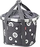 KLICKfix Unisex Fahrradtasche, bubbles anthra, 0303BA, 35 x 28 x 5 cm