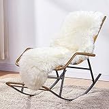 MH MYLUNE HOME Lammfell Teppich Schaffell echt groß 170cm x 60cm schafsfelle weiche und Flauschige...