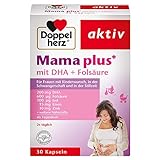 Doppelherz Mama plus mit DHA + Folsäure - wichtige Nährstoffe für Frauen mit Kinderwunsch, in der...
