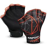 AMFUN Schwimmhandschuhe, Aquatic Handschuhe, Wasserdicht Schwimmhandschuhe mit Einstellbare...
