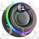 POMUIC Tragbare Bluetooth Lautsprecher, Duschlautsprecher Bluetooth Wasserfest IPX7, Lautsprecher...