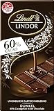 Lindt Schokolade LINDOR 60 % Kakao, Promotion | 100 g Tafel | Edelbitter-Schokolade mit einer...