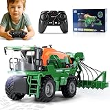 Ulikey Ferngesteuerter Traktor, RC Spritzen Fahrzeug Kindertraktor, Trecker Spielzeug mit Anhänger,...