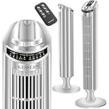 KESSER® Turmventilator mit Fernbedienung | 90° Oszillationswinkel | 3 Stufen | 90 cm |+...