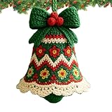 GTFYUDGH Weihnachtshaken-Set, Weihnachtsglocken zum Häkeln – Kunstbedarf für Anfänger,...