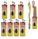 BTORER 8Pcs Fliegenfänger, Fliegenfänger-Rollen, Premium Ungiftiger Fliegenvernichter Gegen...