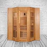 Trade-Line-Partner Sauna/Ecksauna mit Harvia Saunaofen ECK ! NEU ! (Infrarotkabine) / 5 Personen