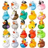 Halinuia 25 Stück Gummi Badeenten Bunt Gummiente Schwimmer und Bade Enten Rubber Duck Kinder...