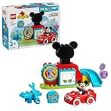 LEGO DUPLO - Disney Mickys Clubhaus und Auto - Lernspielzeug für Vorschulkinder - Bauset mit 2...