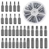 25 mm Bit Set Torx 34 Tlg, 1/4' Sechseckiger Griff Antrieb Werkzeug, Bitsatz für Akkuschrauber,...
