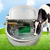 BREUAILY Schwimmer-Tränkebecken aus Edelstahl Automatischer Trinknapf mit Schwimmerventil für...