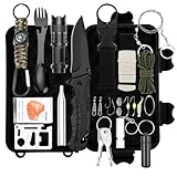 Survival Kit 25 in 1, Professionelles Notfall Set Outdoor Zuhause, Premium Set Messer Outdoor...