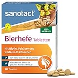 sanotact Bierhefe Tabletten • 400 Tabletten • 100% natürliche Bierhefe vegan • Mit Biotin...