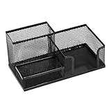 LEVIATAN Schreibtisch Organizer | Stiftehalter Schreibtisch Stifteköcher Tisch-Organizer aus Metall...