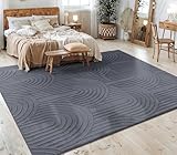 Paco Home Teppich Wohnzimmer Schlafzimmer Kurzflor Skandinavisches Boho Muster Geometrisch Rauten...