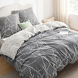 BEDSURE Bettwäsche 155x220 3teilig Bettbezug - Bettwäsche-Sets 155 x 220 cm mit 2 Kissenbezüge...