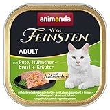 animonda Vom Feinsten Adult Katzenfutter, Nassfutter für ausgewachsene Katzen, Schlemmerkern mit...
