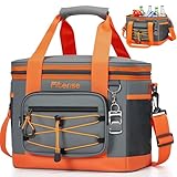 Fitense Kühltasche Faltbar, Weiche Kühltasche mit 20L/27 Dosen, 4-lagige isolierte auslaufsicher,...