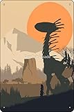 Horizon Zero Dawn – Minimalistischer Reisestil – Videospiel-Kunstposter 20,3 x 30,5 cm lustiges...