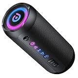 taopodo Bluetooth Lautsprecher mit Licht, 30W Musikbox Tragbarer Bluetooth Box mit IPX7 wasserdicht