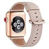 WFEAGL Kompatibel für Apple Watch Armband 40mm 41mm 38mm,Lederband Ersatzband für Herren Damen...